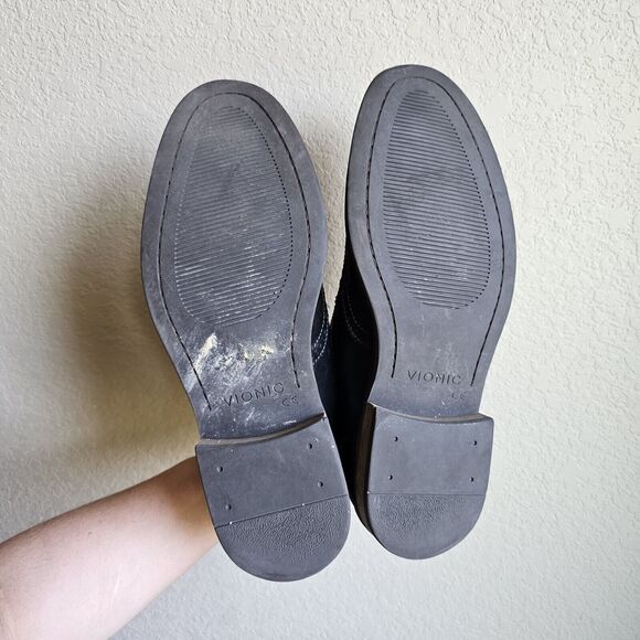 Men's VIONIC Bruno Oxford Wing Tip Lace Up Shoes Black Leather US Size 11M - Picture 3 of 7